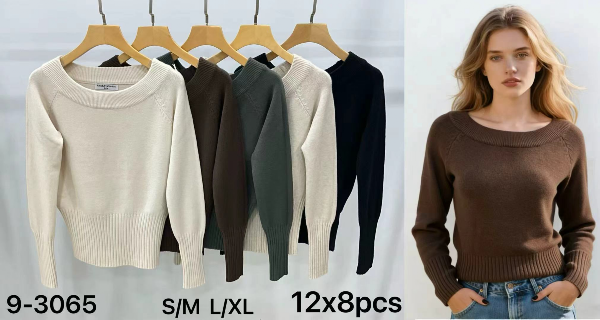 Swetry damskie Roz S/M-L/XL, Mix Kolor Paczka 8 szt